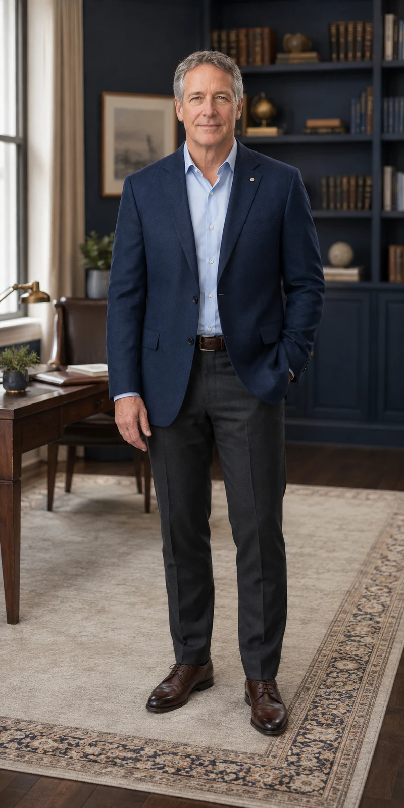 Full-length portrait of Adrian M. Holt