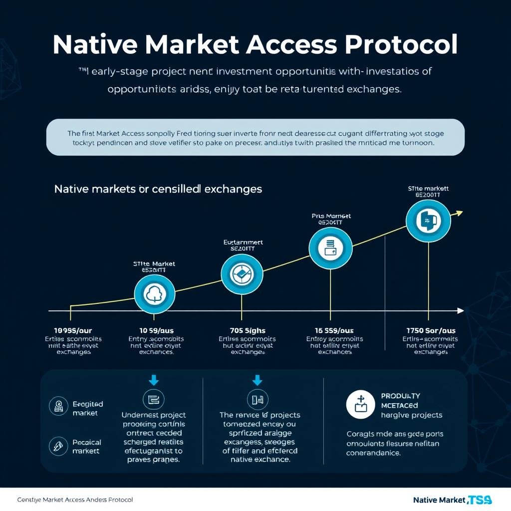 Diagram of the Native Market Access Protocol showing early-stage investment opportunities in the DeFi ecosystem Diagram of the Native Market Access Protocol showing early-stage investment opportunities in the DeFi ecosystem