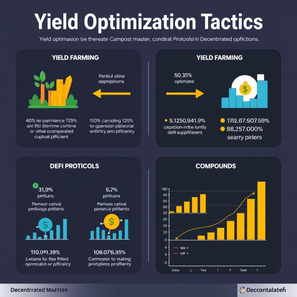 Diagram showing Decentralized Masters' yield optimization tactics across different DeFi protocols Diagram showing Decentralized Masters' yield optimization tactics across different DeFi protocols