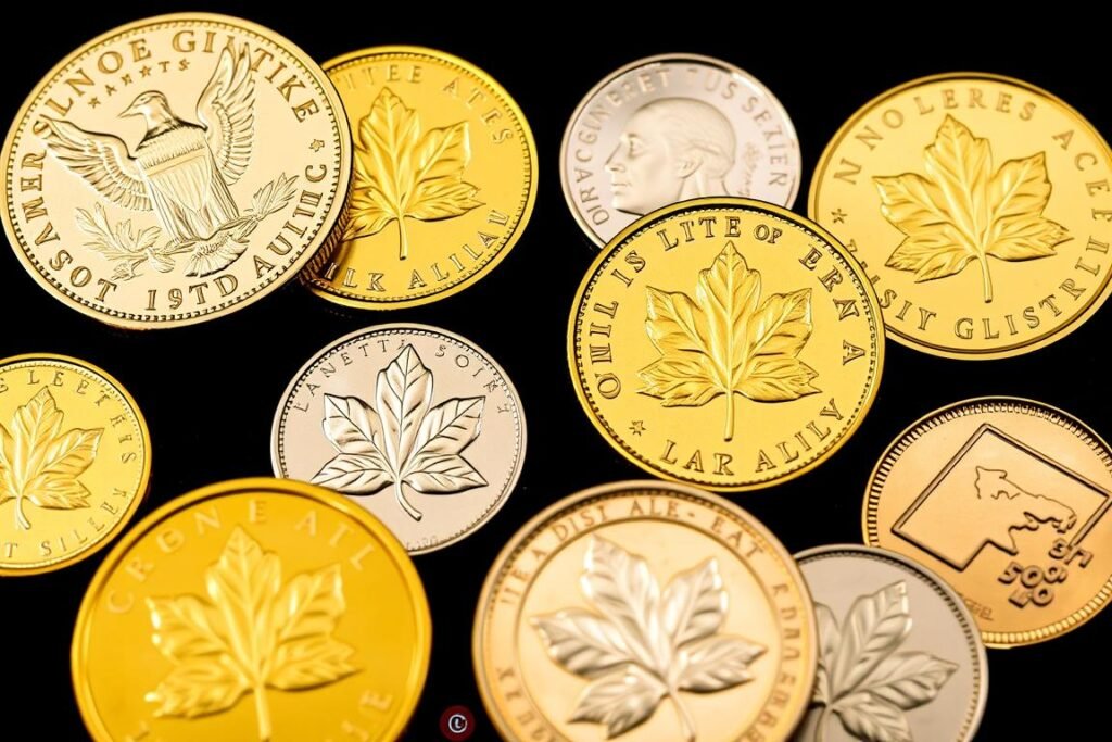 GoldenCrest Metals Review - Selection of gold and silver coins available for purchase