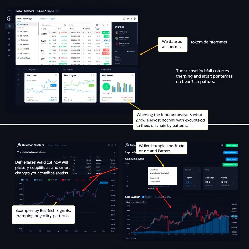 Screenshot of Decentralized Masters' on-chain analytics training module showing blockchain data analysis Screenshot of Decentralized Masters' on-chain analytics training module showing blockchain data analysis