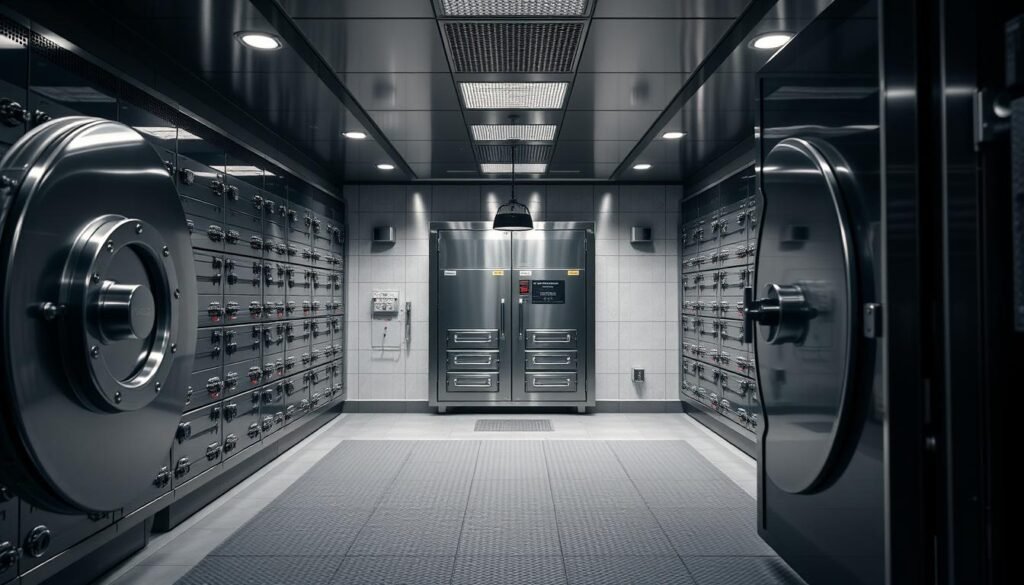Secure depository vault for storing IRA precious metals