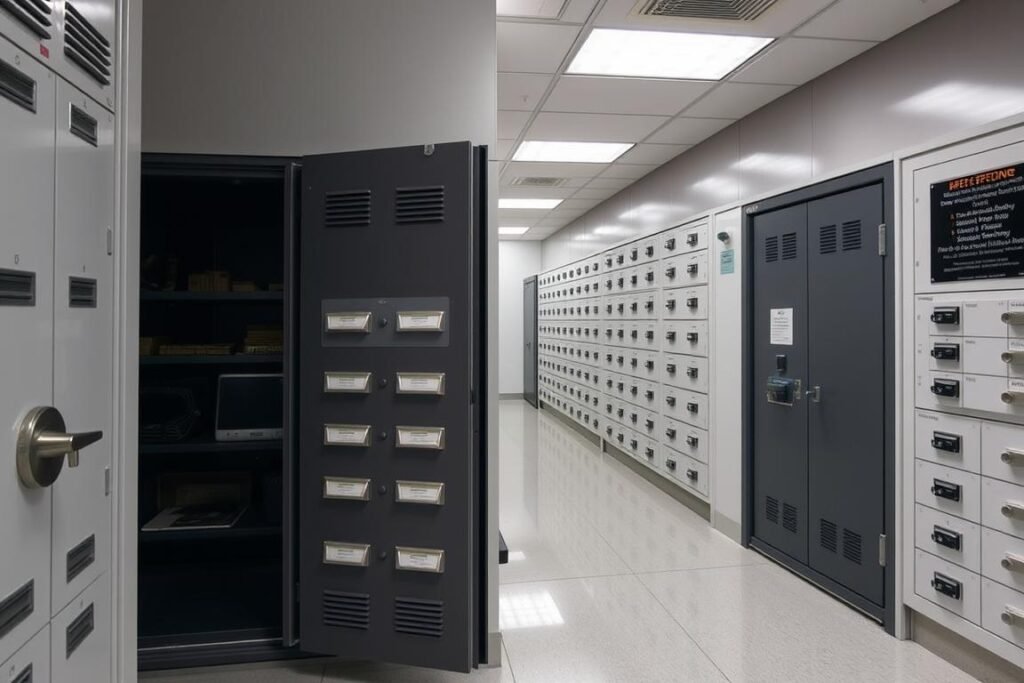 Secure vault storage facility for IRA precious metals