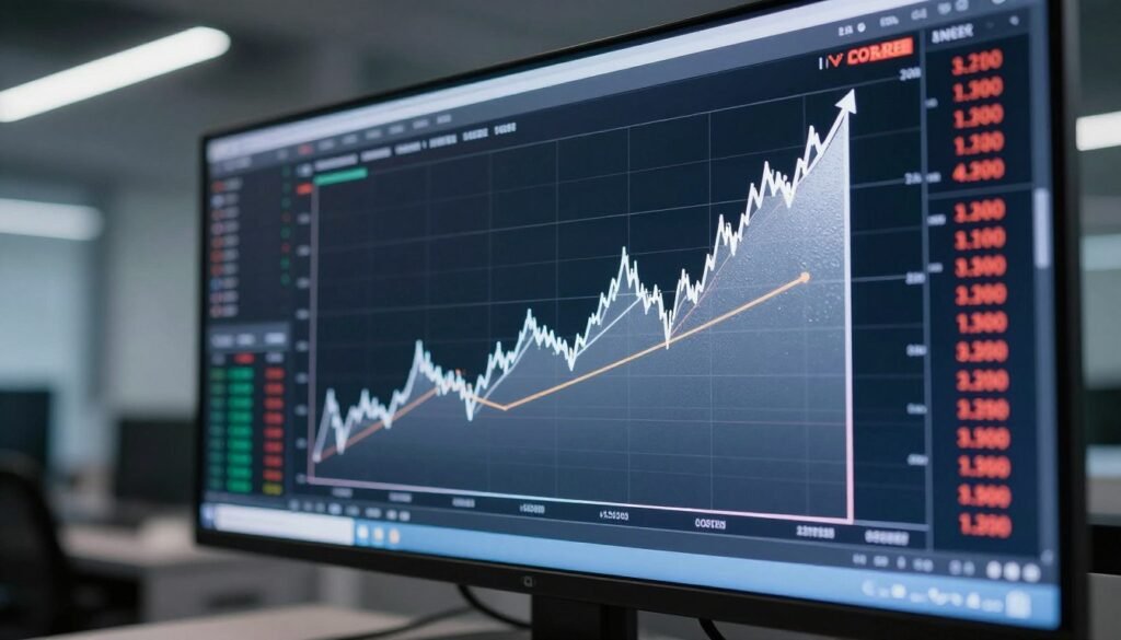 Digital display showing current silver spot price and coin values