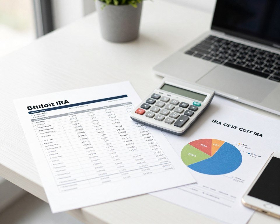 Financial documents showing BitIRA fee structure and cost breakdown