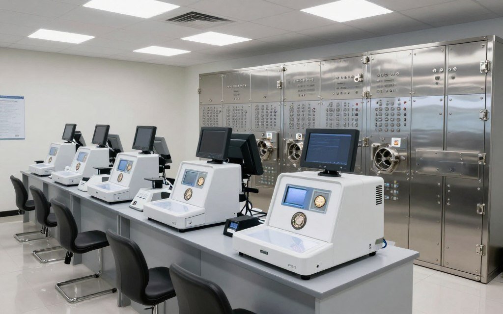 Metals Edge secure facility with professional grading equipment